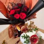 96220 Keana Valentine Red Roses and Cake Package
