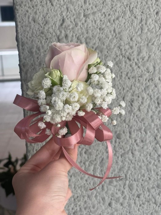 Blush Romance Wedding Bouquet & only Corsage*5 - Image 3