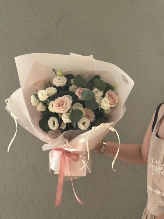 Whispers of Pink & White bouquet